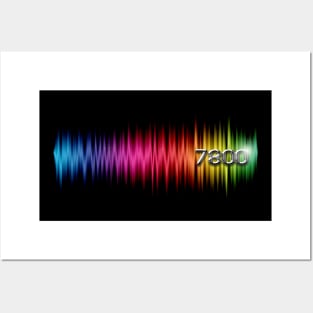 7800 Console: Soundwave Rainbow Design Posters and Art